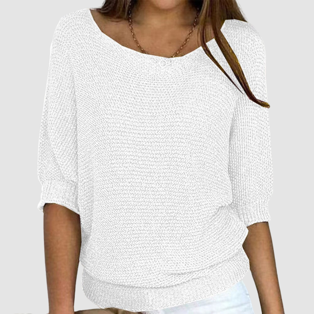 Eliana™ | Elegant Crewneck Knit Sweater