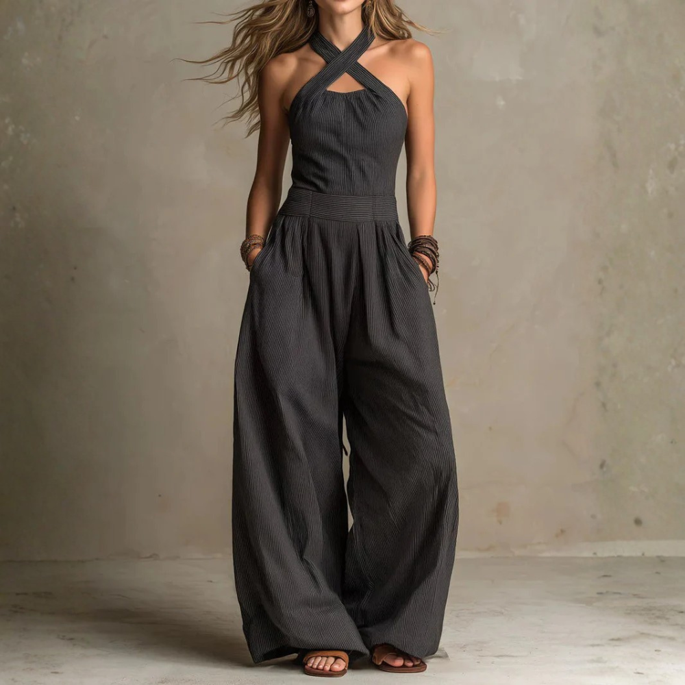 Adriana™ | Open-Back Wide-Leg Jumpsuit