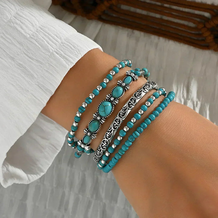 Aliyah™ | Boho Beaded Stackable Bracelet Set