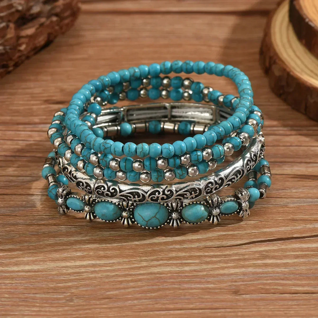Aliyah™ | Boho Beaded Stackable Bracelet Set