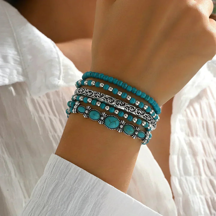 Aliyah™ | Boho Beaded Stackable Bracelet Set