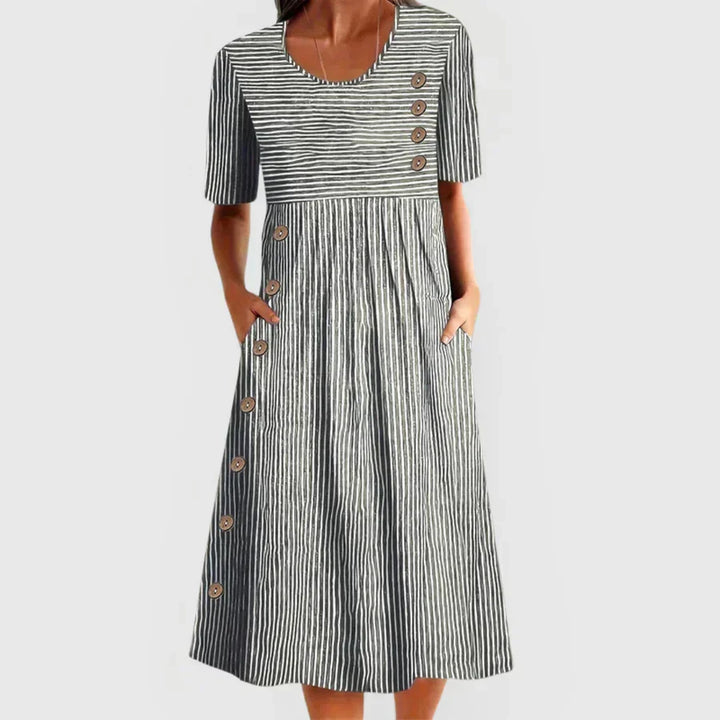 Ariella™ | Striped Midi Dress