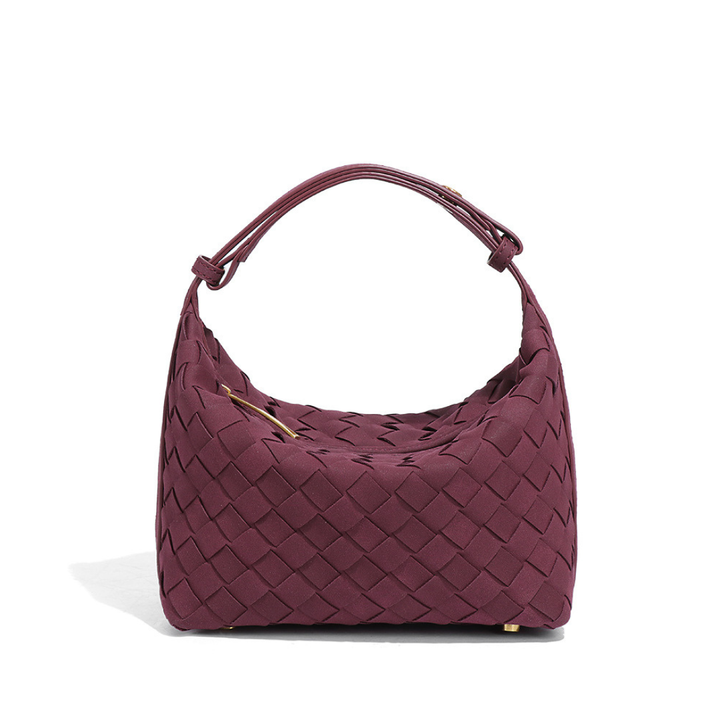 Eleanor – Matte Woven Structured Handbag