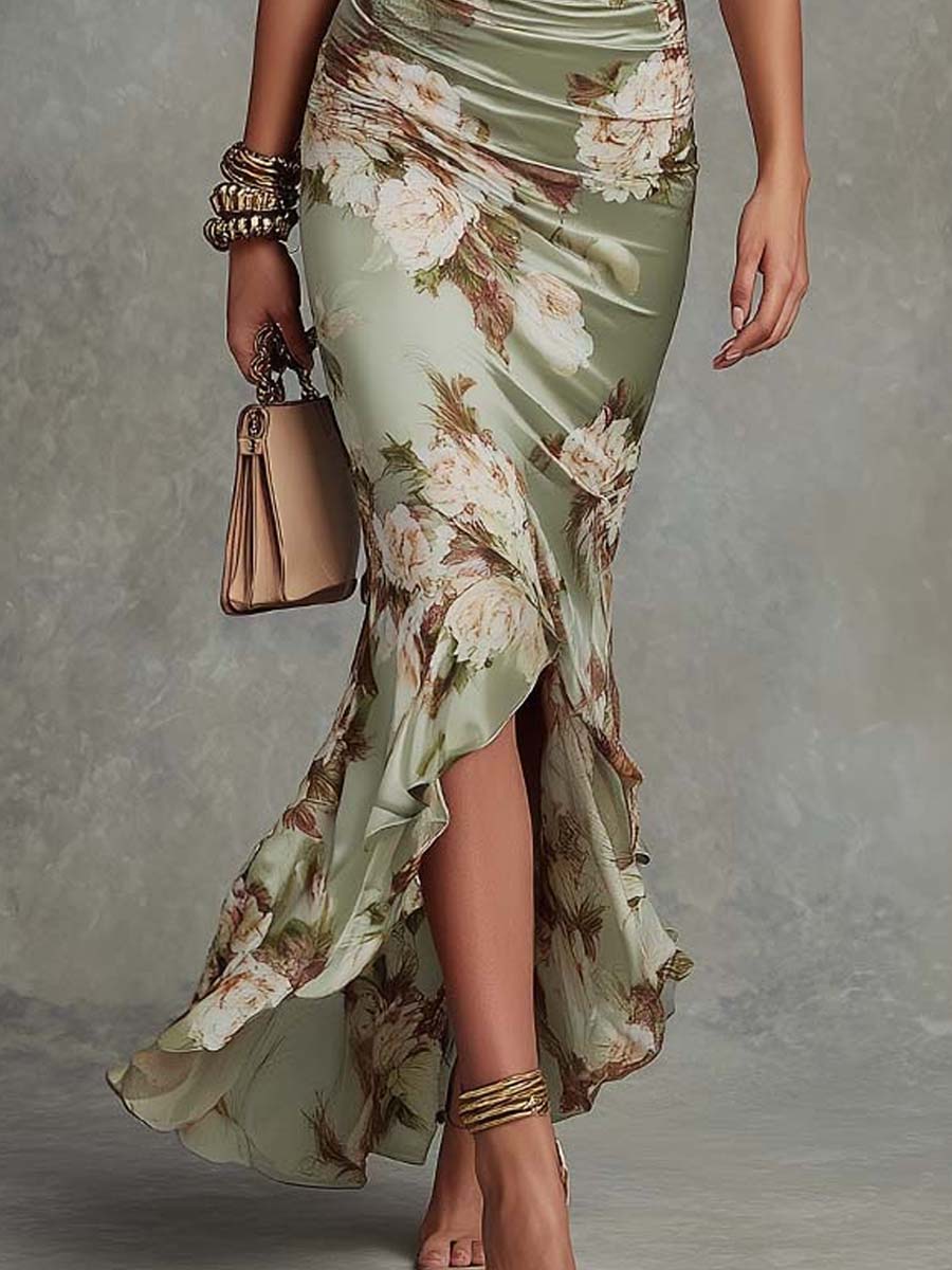 Orlaia™ | Floral Print Midi Dress