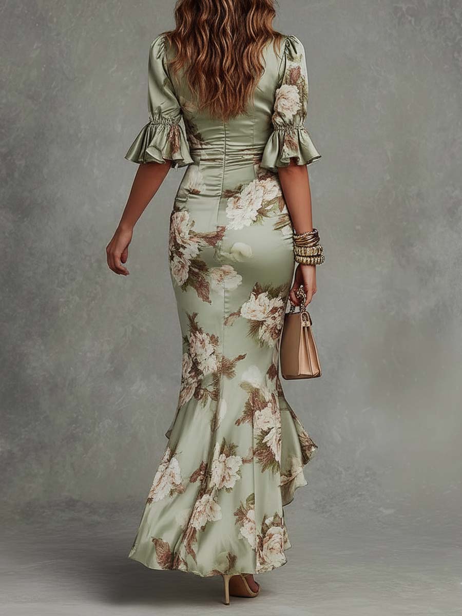 Orlaia™ | Floral Print Midi Dress