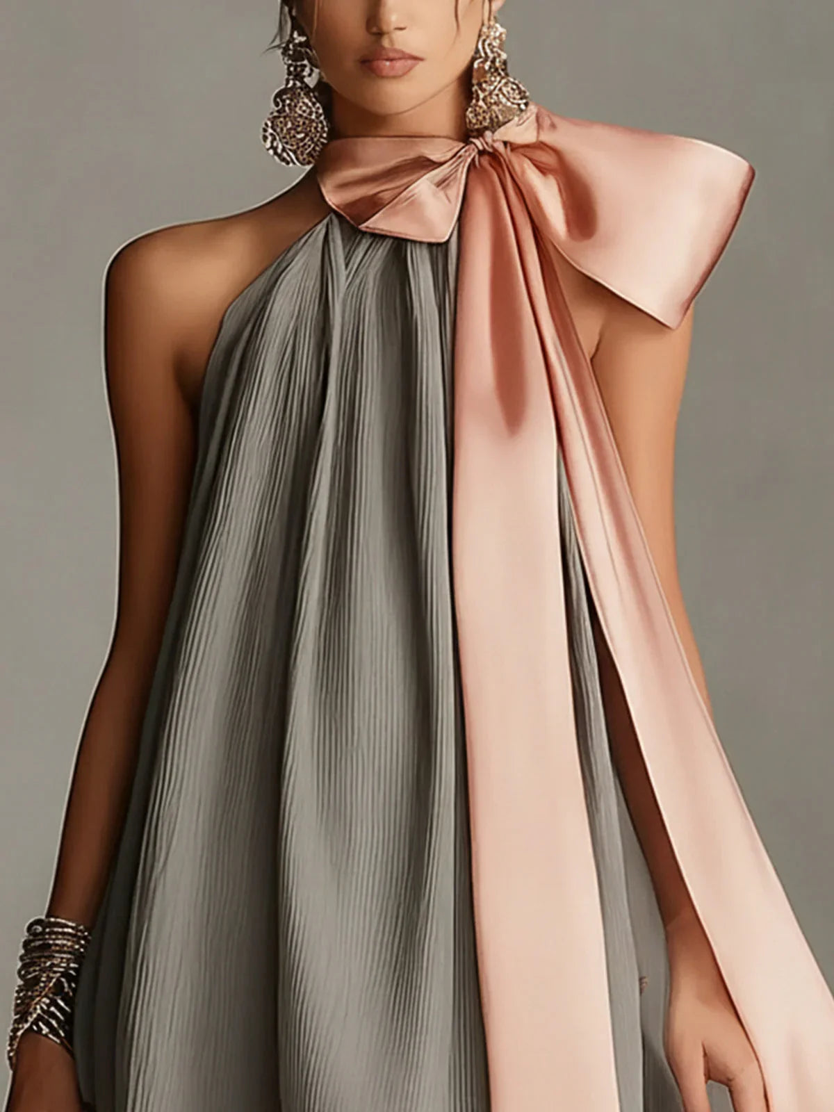Nerina™ | Halter Backless Mini Dress