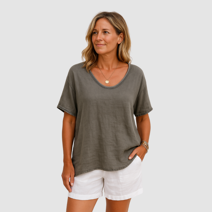 Daniela™ | Loose Fit Crew Neck T-Shirt