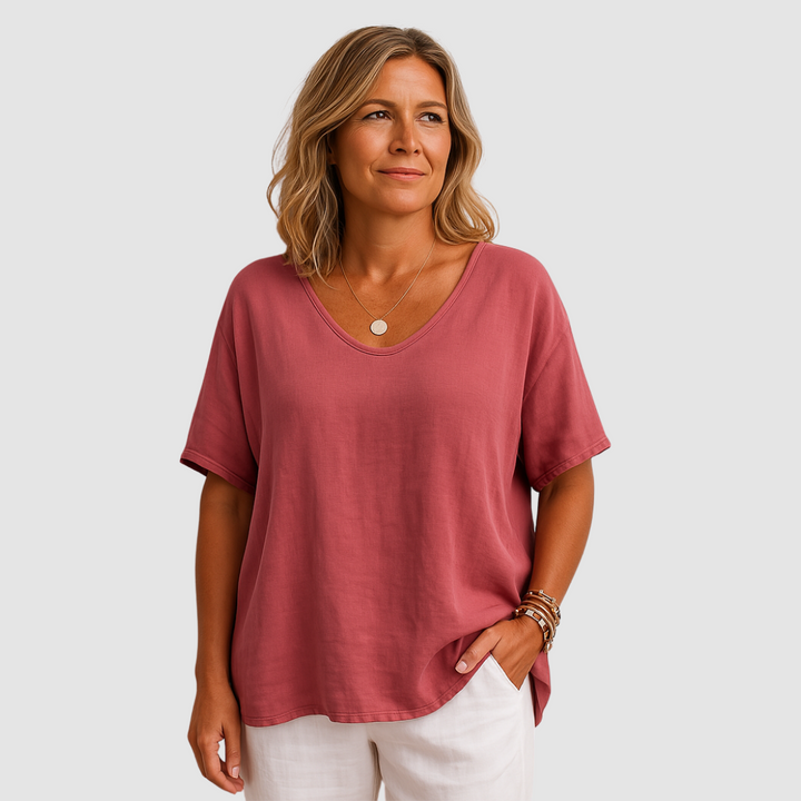 Daniela™ | Loose Fit Crew Neck T-Shirt