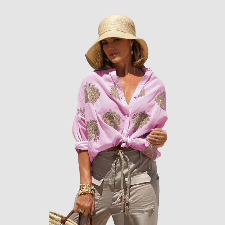 Emilia™ | Elegant Breathable Lightweight Blouse