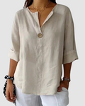 Ava™ | Classic Button-Down Collared Blouse
