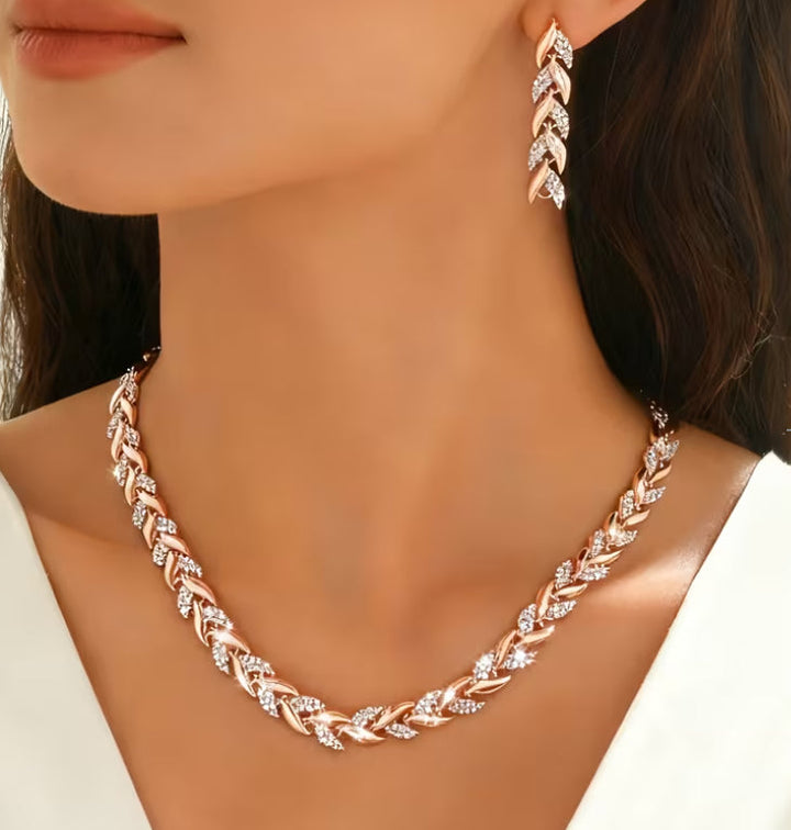 Rebecca™ | Elegant Rhinestone Fishtail Two-Piece Set