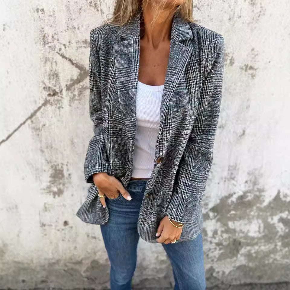 Addison™ | Classic Plaid Blazer
