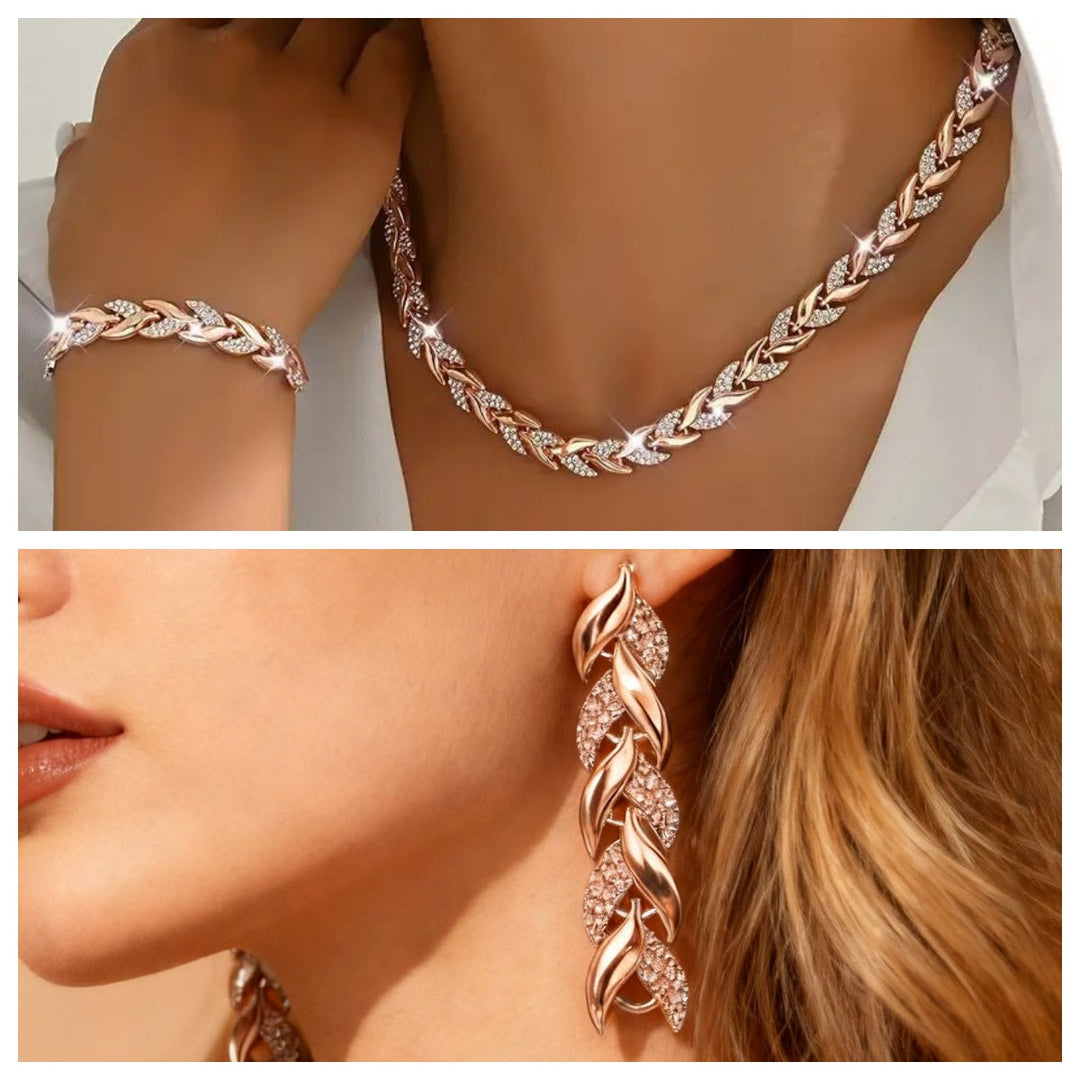 Rebecca™ | Elegant Rhinestone Fishtail Two-Piece Set