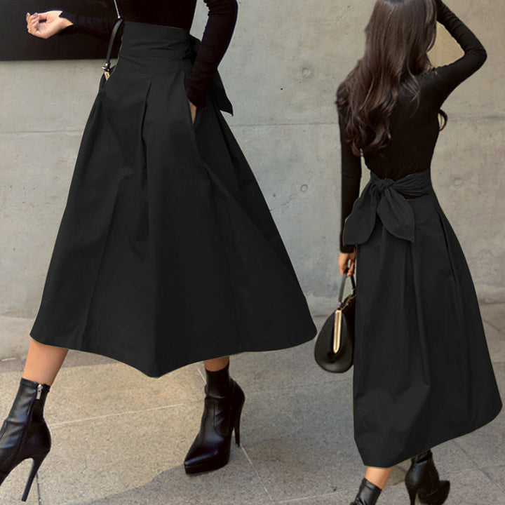 Frances™ | High-Waisted A-Line Midi Skirt