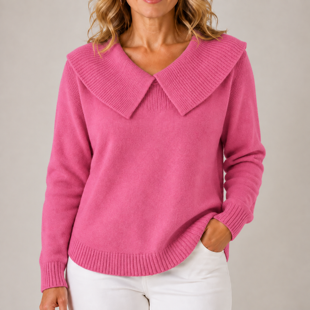Yari™ | Elegant Collar Knit Sweater