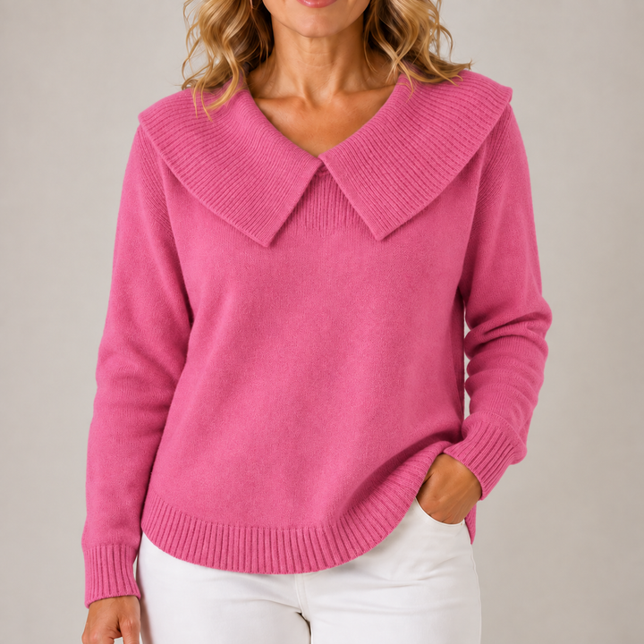 Yari™ | Elegant Collar Knit Sweater