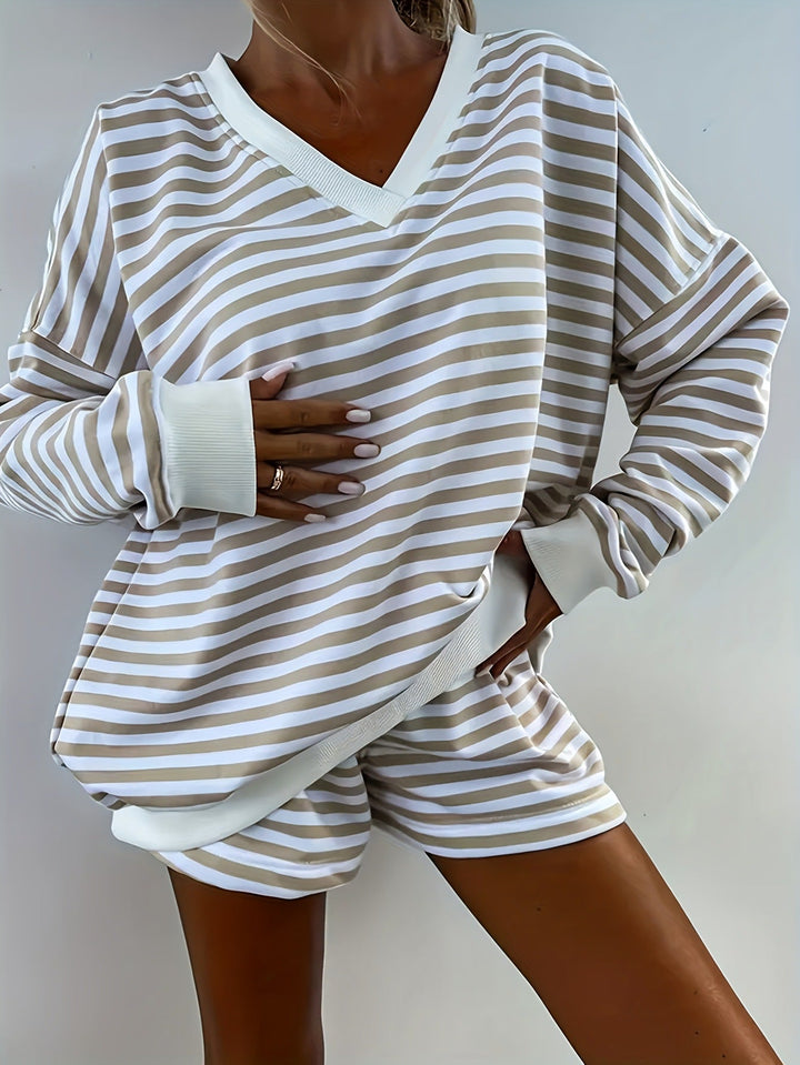 Kendall™ | Relaxed Striped Two-Piece Lounge Set