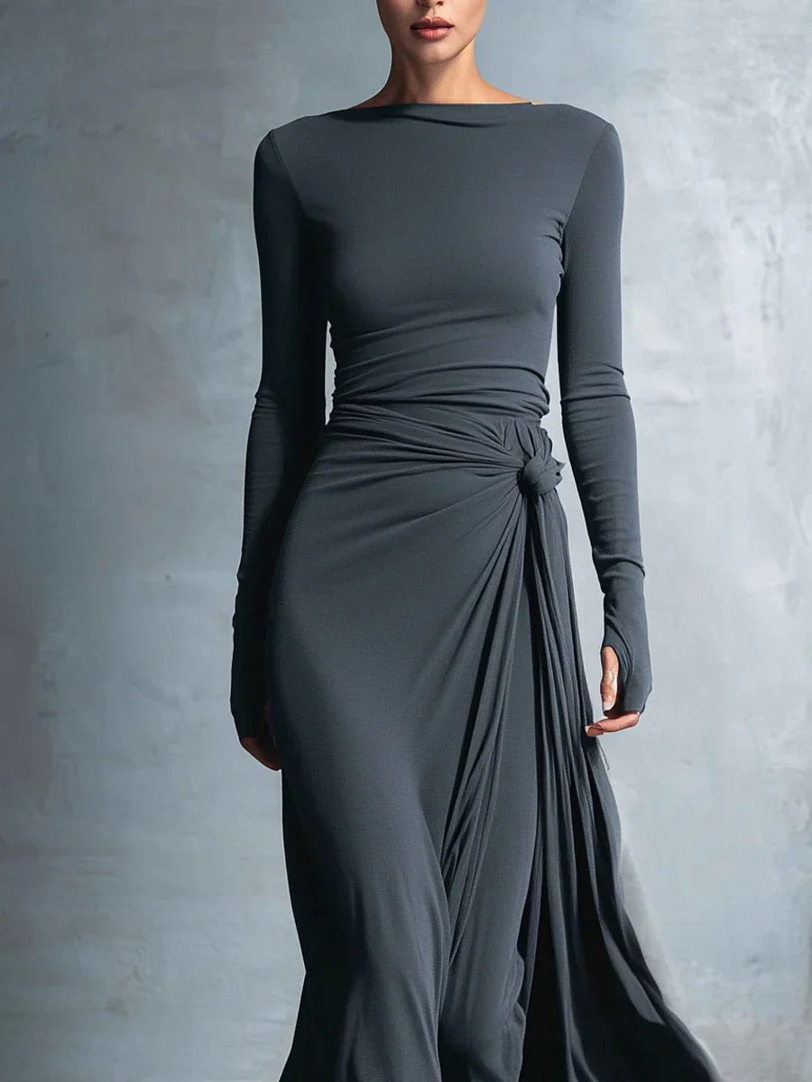 Zaylena™ | Side Knot Maxi Dress