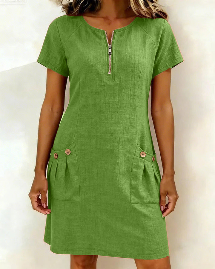 Naomi™ | Zip Pocket Casual Dress