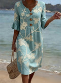 Tina™ | Casual Dress with Floral Print