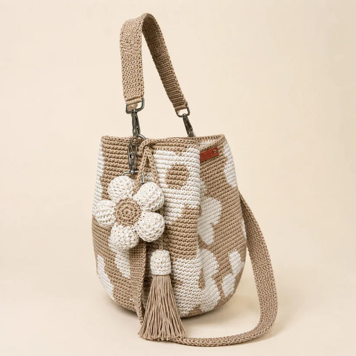 Lia - Handmade Crochet Floral Tote Bag