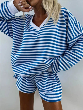 Kendall™ | Relaxed Striped Two-Piece Lounge Set