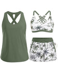 Wynter™ | 3-Piece Raglan Bikini Set With Cover-Up