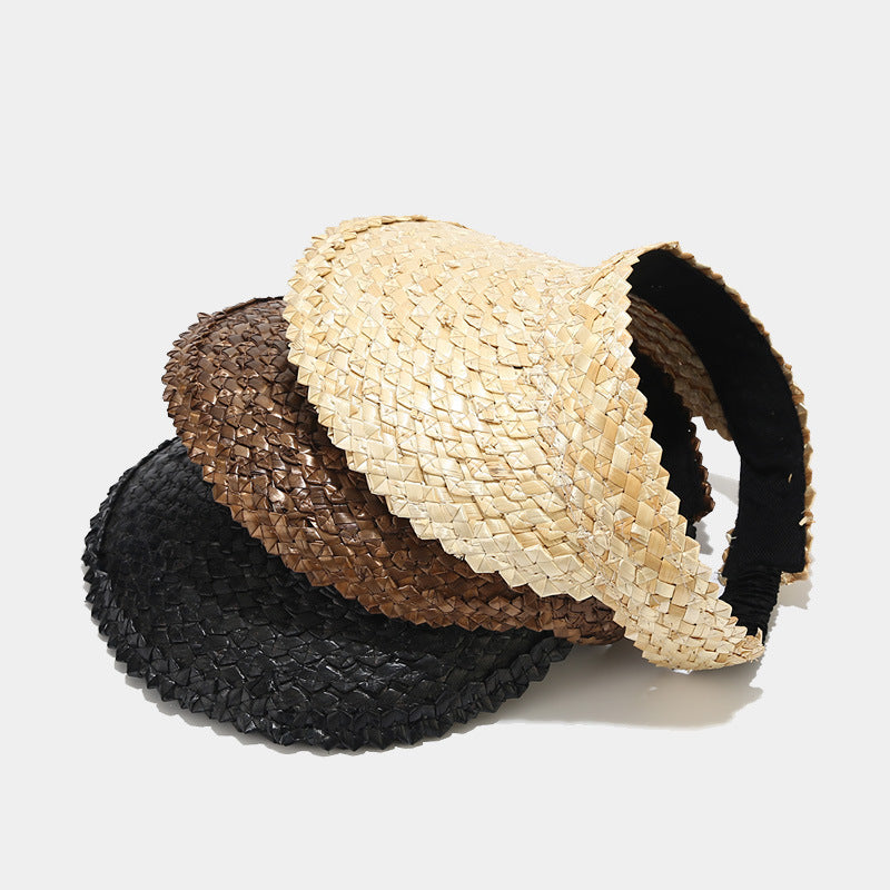 Alanna™ | Wide Brim Adjustable UV Protection Sun Visor Hat