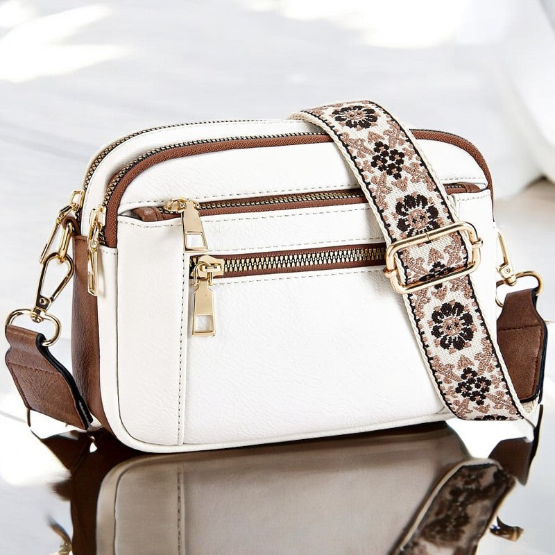 Julia – Refined Leather Shoulder Bag with Compartments