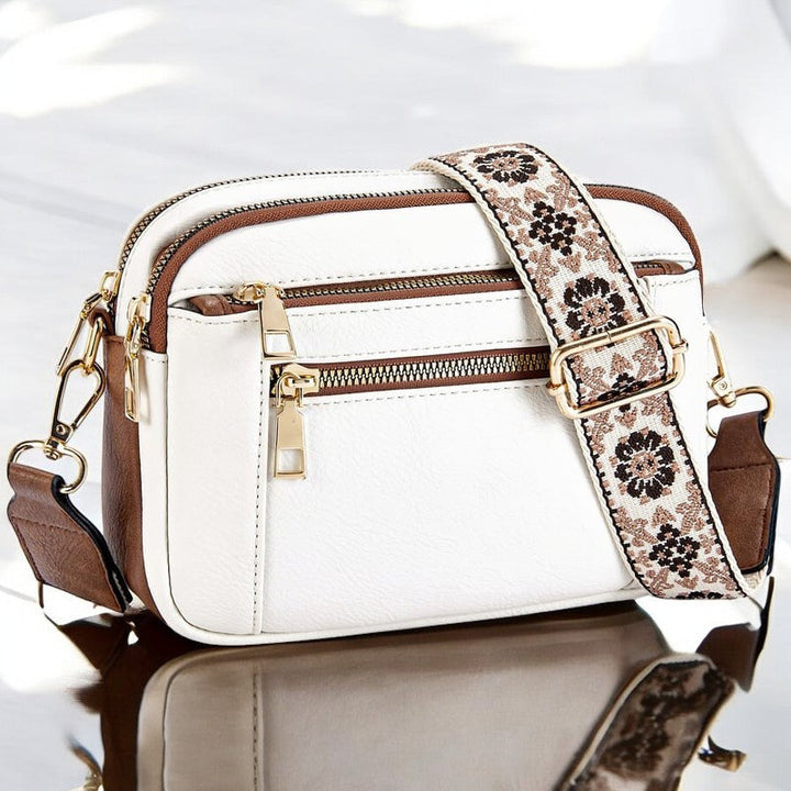 Julia – Refined Leather Shoulder Bag with Compartments