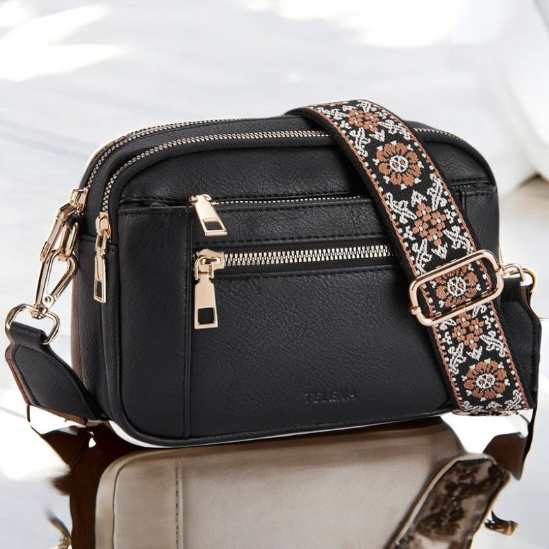 Julia – Refined Leather Shoulder Bag with Compartments