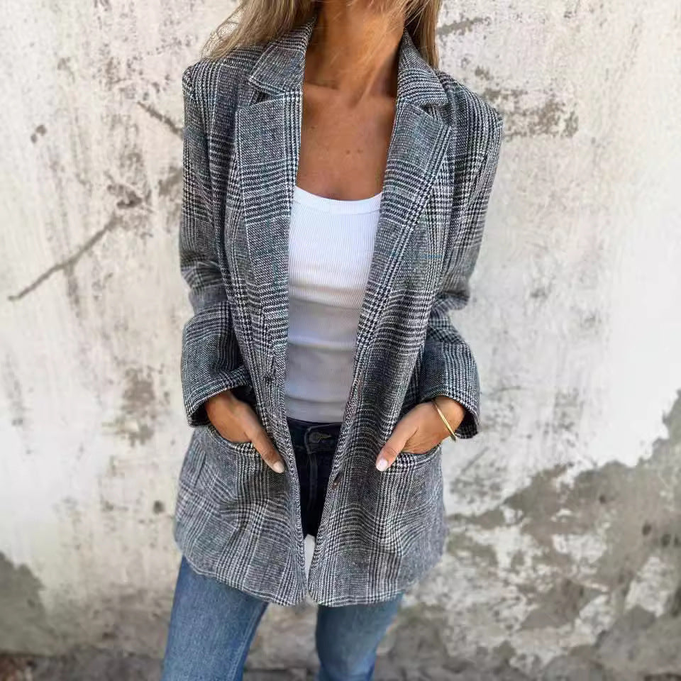 Addison™ | Classic Plaid Blazer