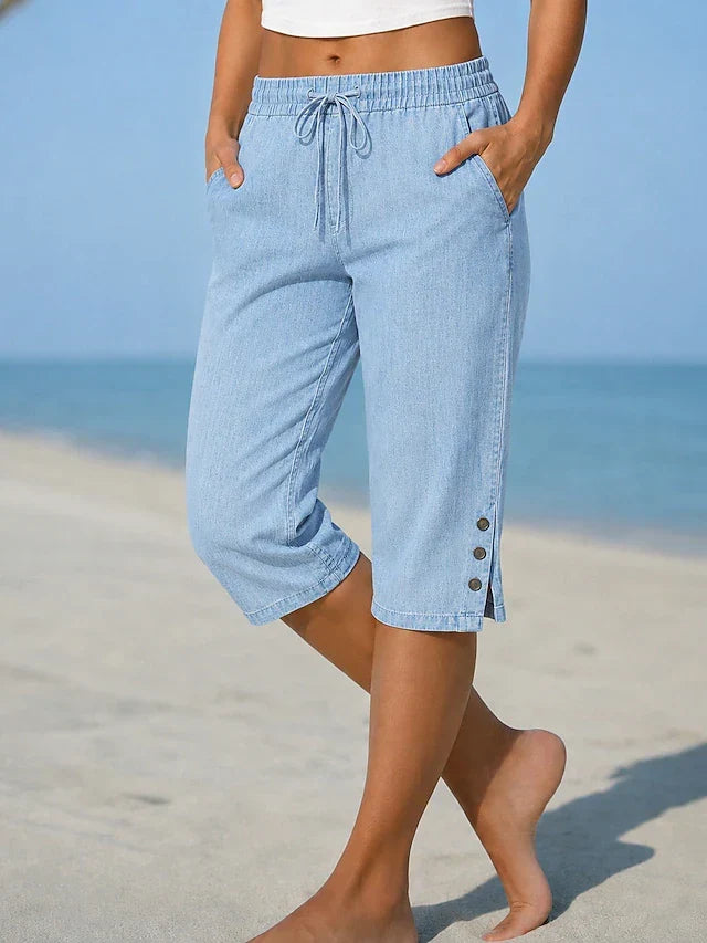 Maeve™ | High-Waisted Stretch Calf-Length Capri Pants