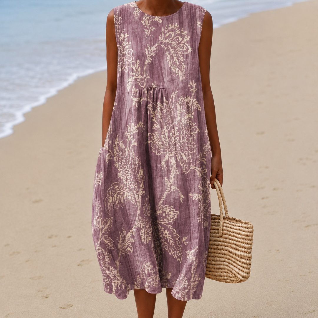 Kinsley™ | Floral A-Line Midi Dress