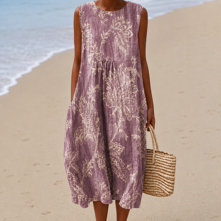 Kinsley™ | Floral A-Line Midi Dress