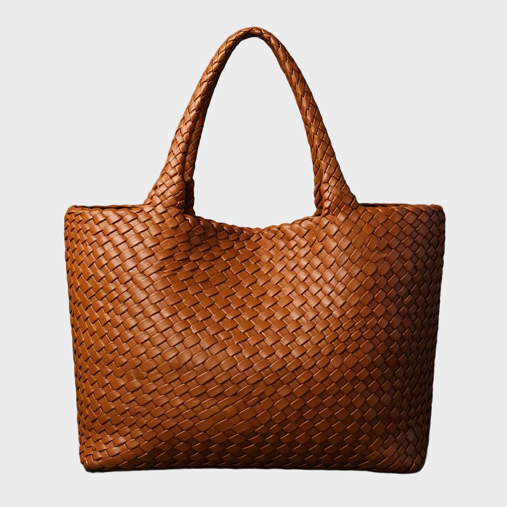 Erica - Handwoven Leather Tote Bag