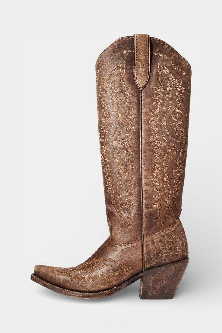 Kayla™ | Western Embroidered Pointed Toe Booties