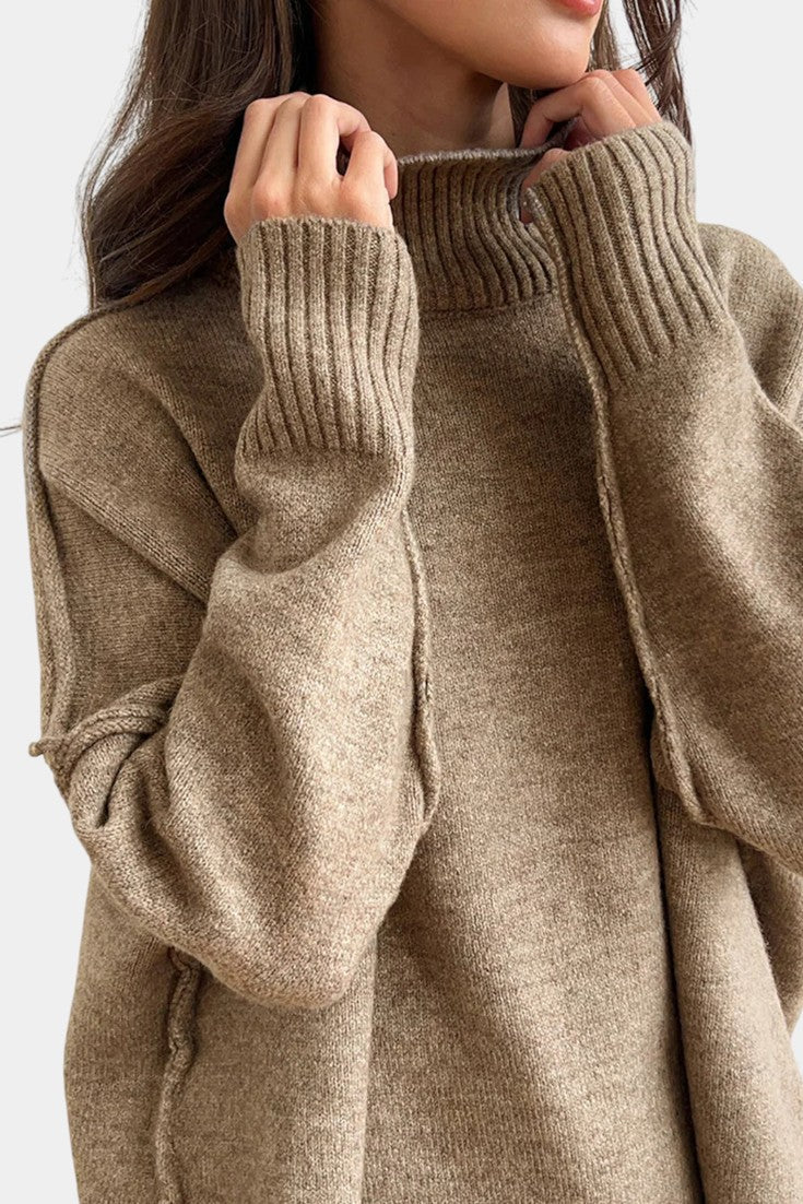 Alyson™ | Turtleneck Wide-Leg Two-Piece Knit Set