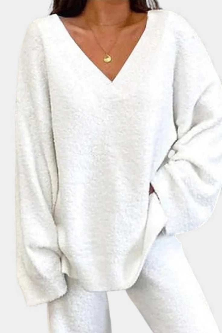 Stella™ | Cozy V-Neck Two-Piece Set