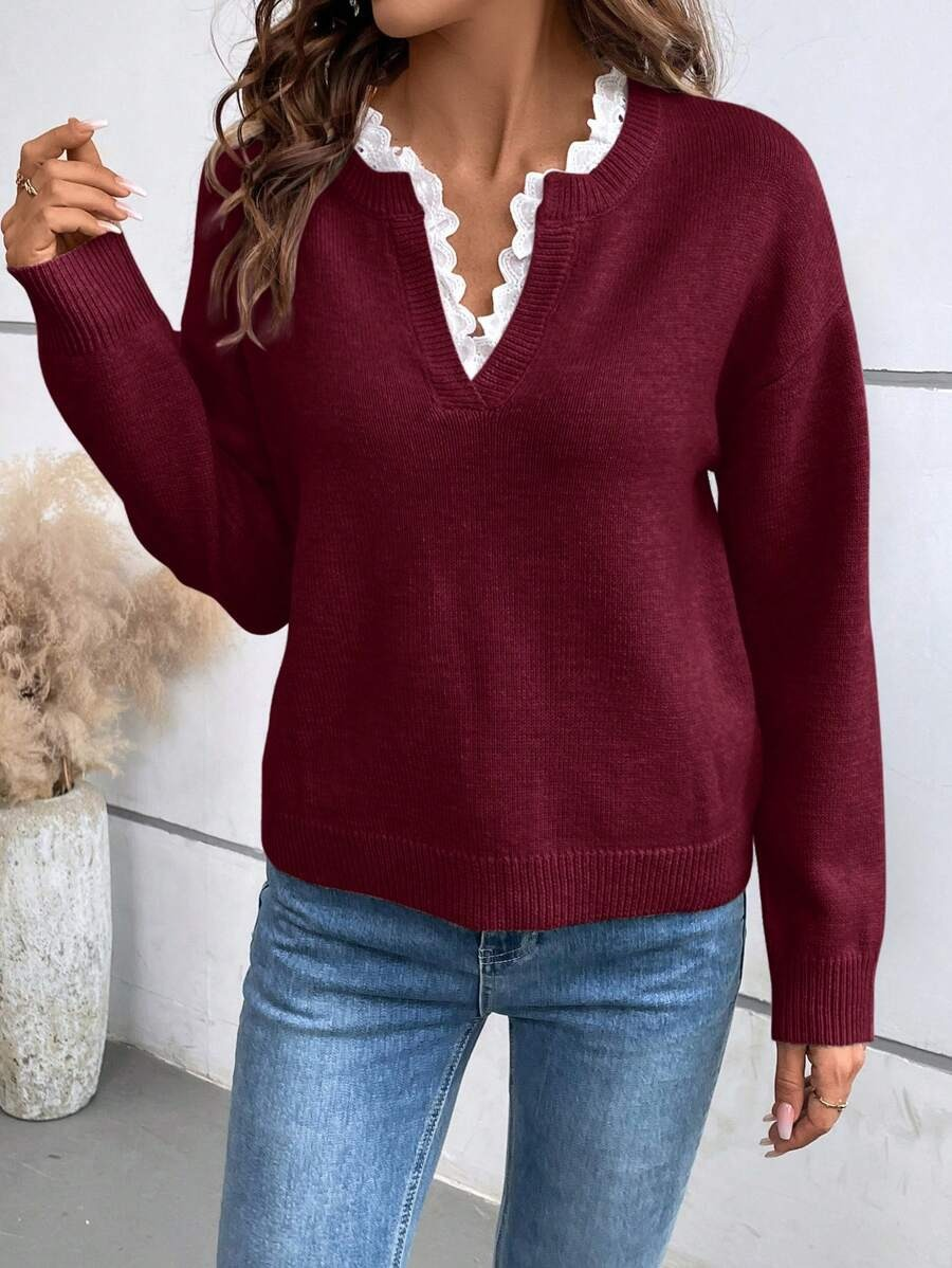 Phoebe™ | Elegant V-Neck Pullover Sweater