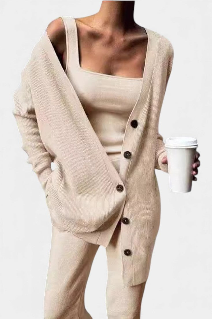 Amira™ | Cozy Knit Three-Piece Lounge Set