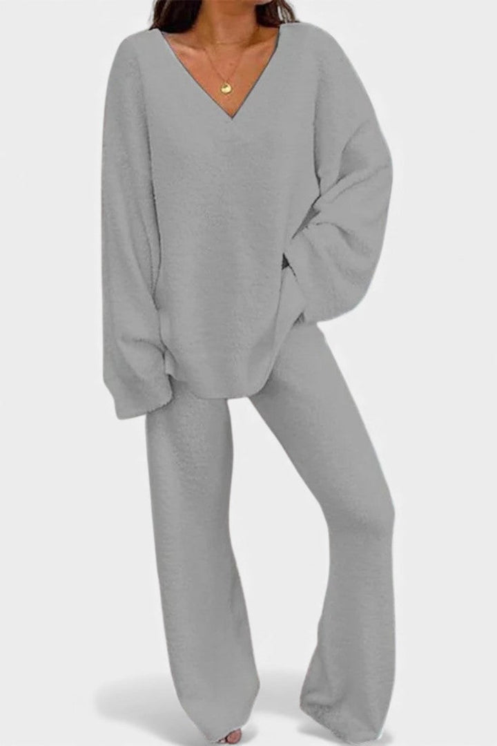 Stella™ | Cozy V-Neck Two-Piece Set