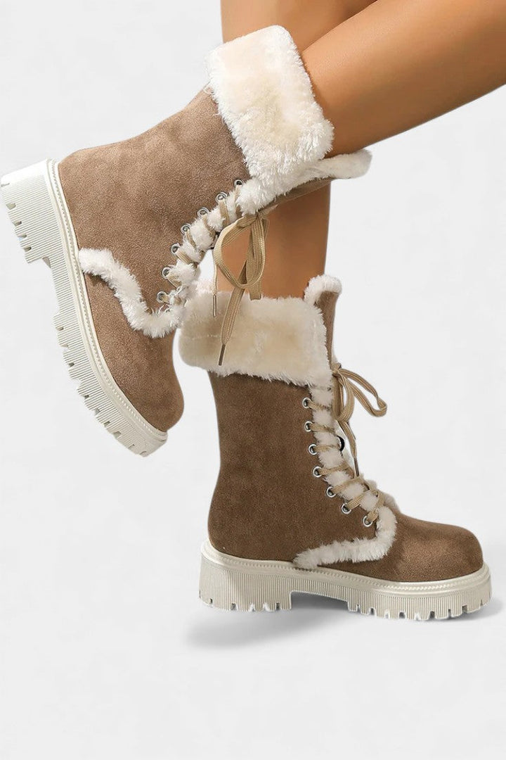 Braelynn™ | Lace-Up Mid-Calf Winter Boots