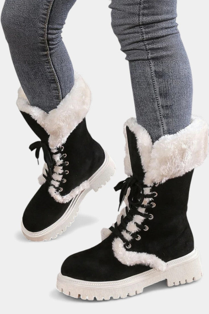 Braelynn™ | Lace-Up Mid-Calf Winter Boots
