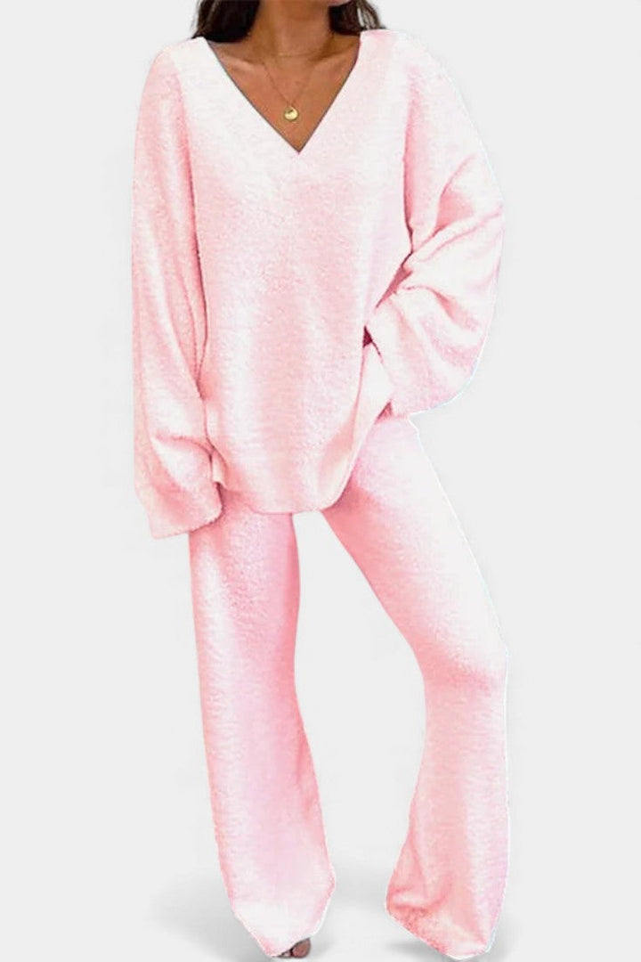 Stella™ | Cozy V-Neck Two-Piece Set