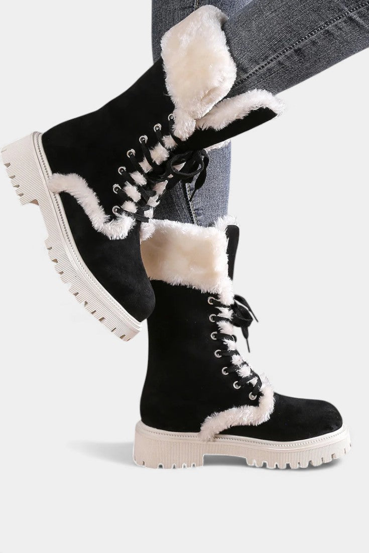 Braelynn™ | Lace-Up Mid-Calf Winter Boots