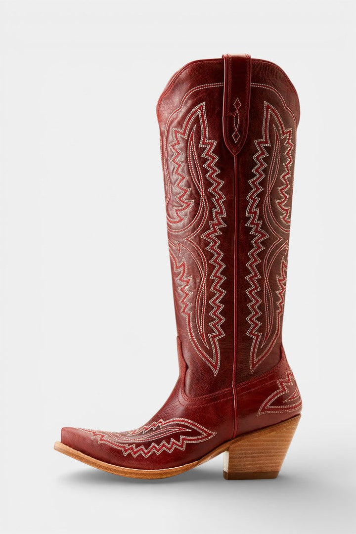 Kayla™ | Western Embroidered Pointed Toe Booties
