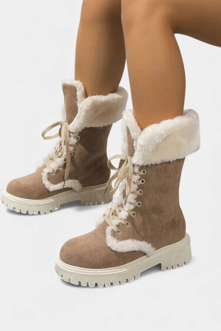 Braelynn™ | Lace-Up Mid-Calf Winter Boots
