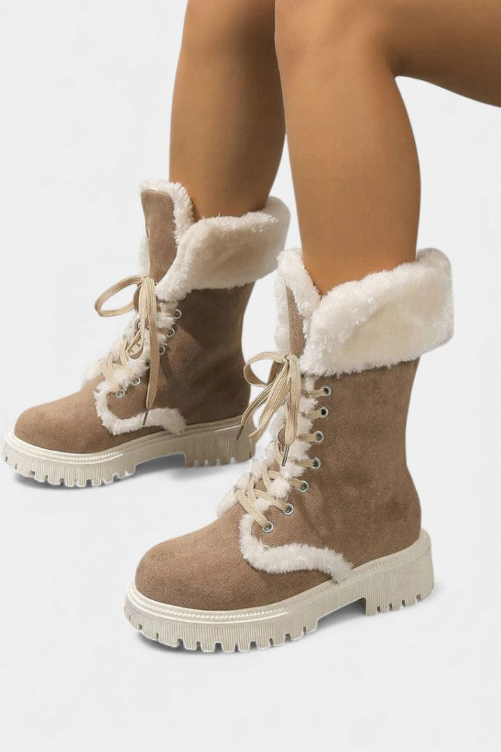 Braelynn™ | Lace-Up Mid-Calf Winter Boots