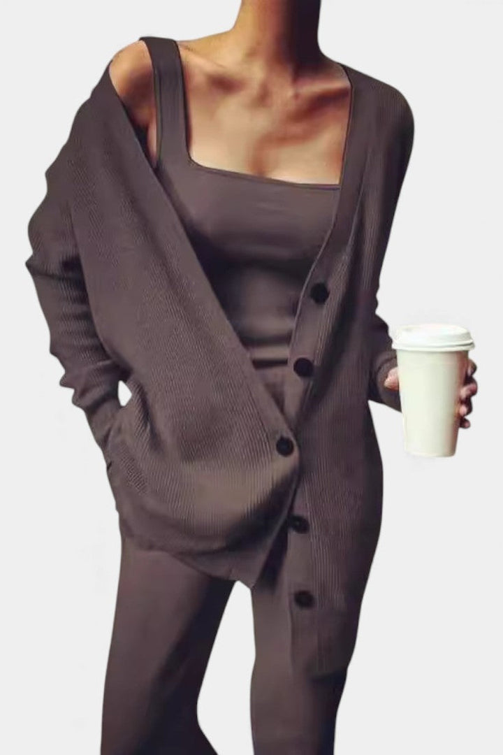Amira™ | Cozy Knit Three-Piece Lounge Set